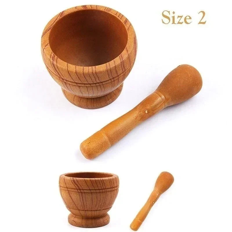 Manual Mortar & Pestle Set - Kitchen Spice and Herb Grinder