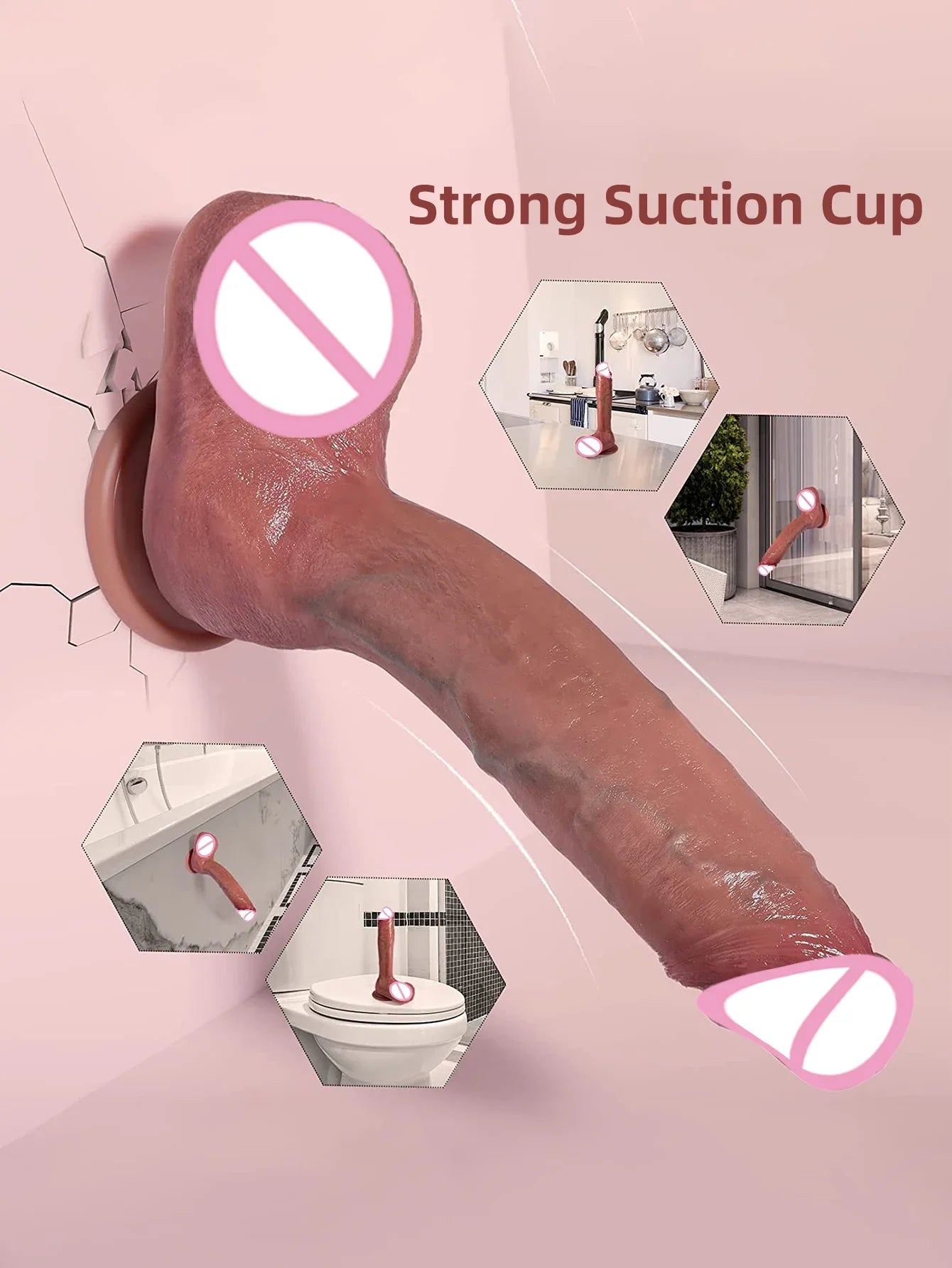 Realistic Silicone Dildo with Suction Cup