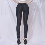 Women's High Waist Sheer Nylon Leggings The Max Mall