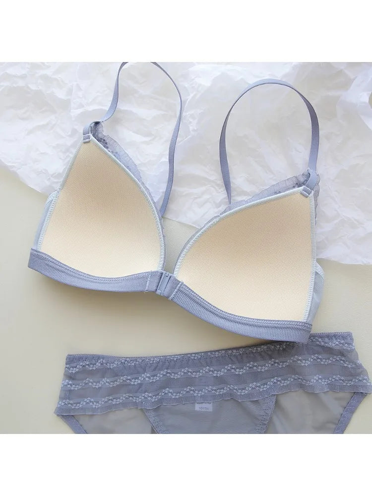 Push-Up Triangle Cup Bra Set