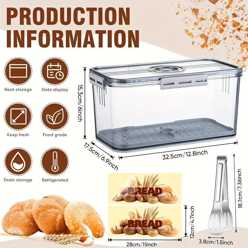 Premium Sealing Storage Container with Lid and Four Buckles
