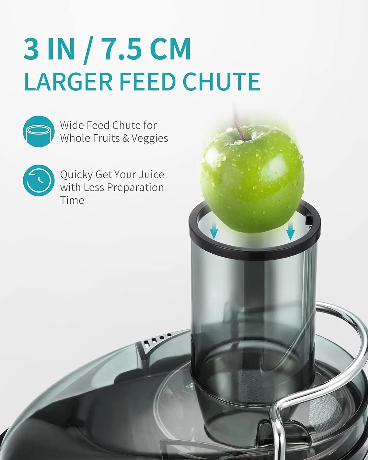 Dual Speeds Centrifugal Juice Maker for Fruits and Veggies