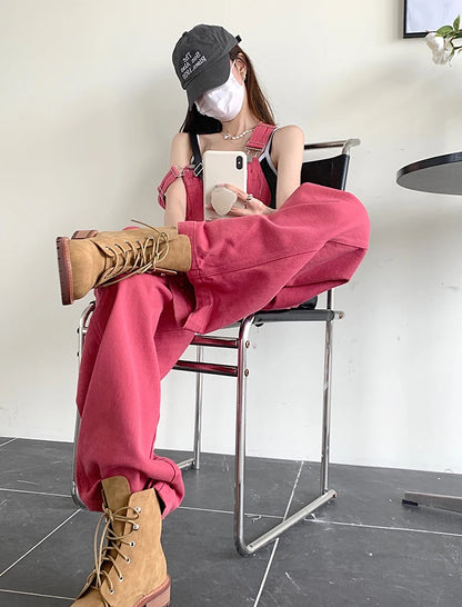 Rose Pink Straight Jeans