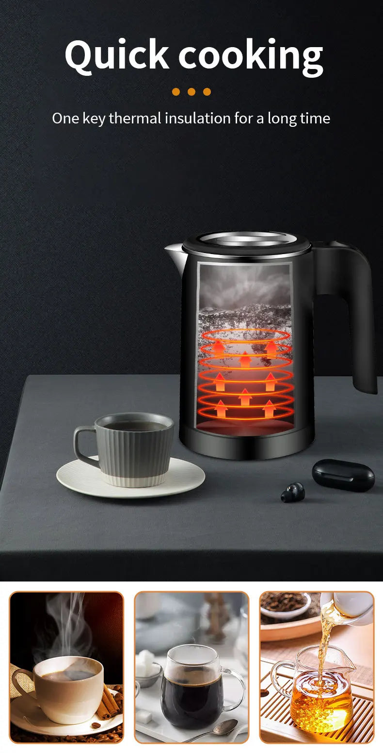 NEW Electric kettle Tea and coffee 0.5L stainless steel portable