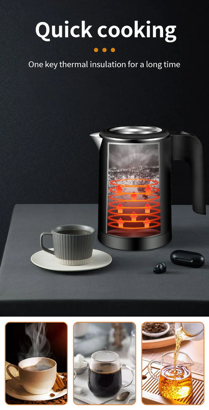 NEW Electric kettle Tea and coffee 0.5L stainless steel portable