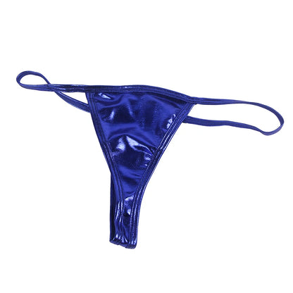 Comeondear Shiny Thong Micro Mini Sexy Panties