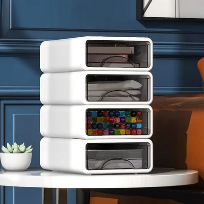 Plastic Box Desktop Organizer Drawer Makeup Storage