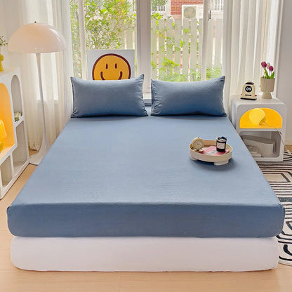 Luxury Washed Cotton Fitted Sheet