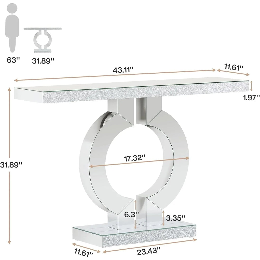 LITTLE TREE Mirrored Console Table LITTLE TREE
