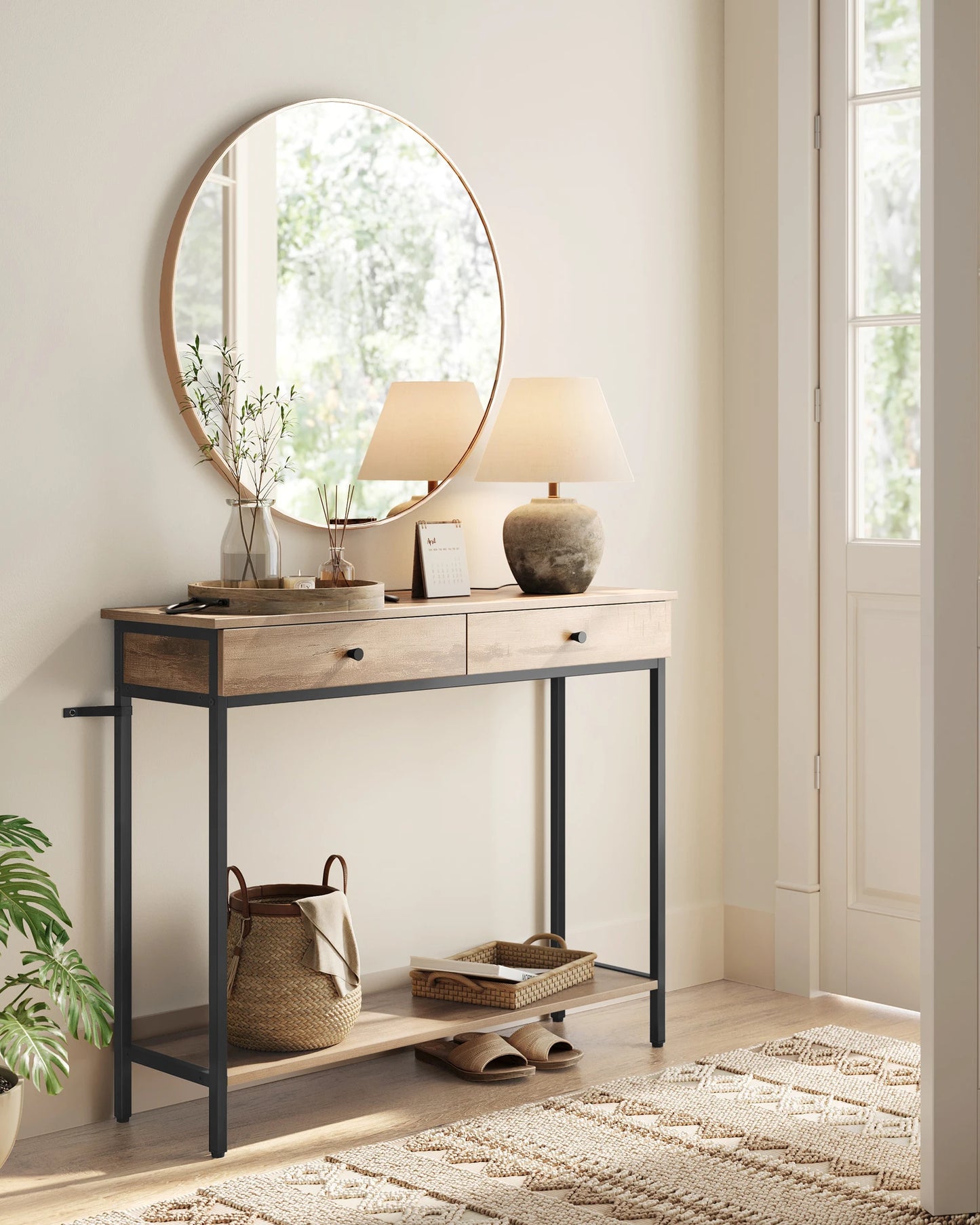 VASAGLE Industrial Console Table