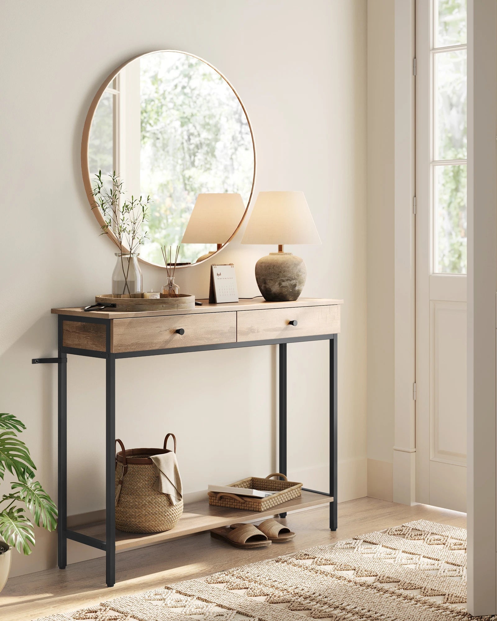 VASAGLE Industrial Console Table VASAGLE