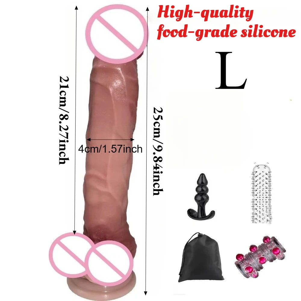 Realistic Silicone Dildo with Suction Cup