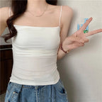 YJSFG HOUSE Padded Camisole - Built-in Bra YJSFG HOUSE