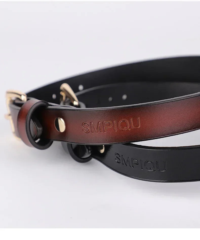 Adult Games Genuine Leather Series Slave Bed Neck Restraint Belt Strap