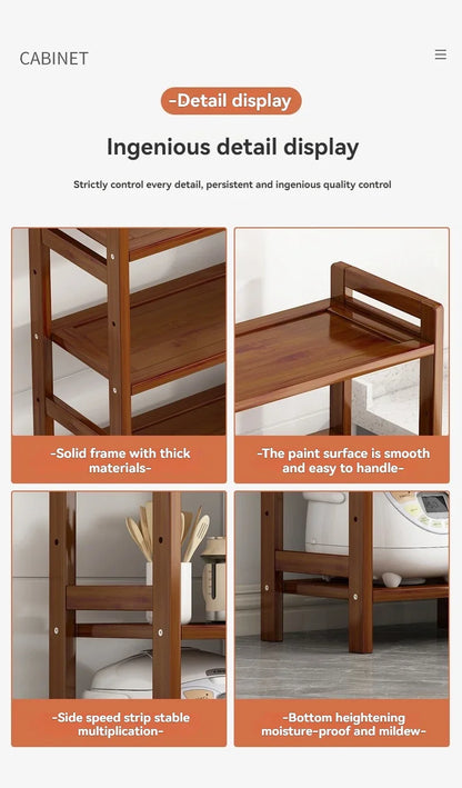Modern Bamboo Sideboard - Dining Room Storage Furniture