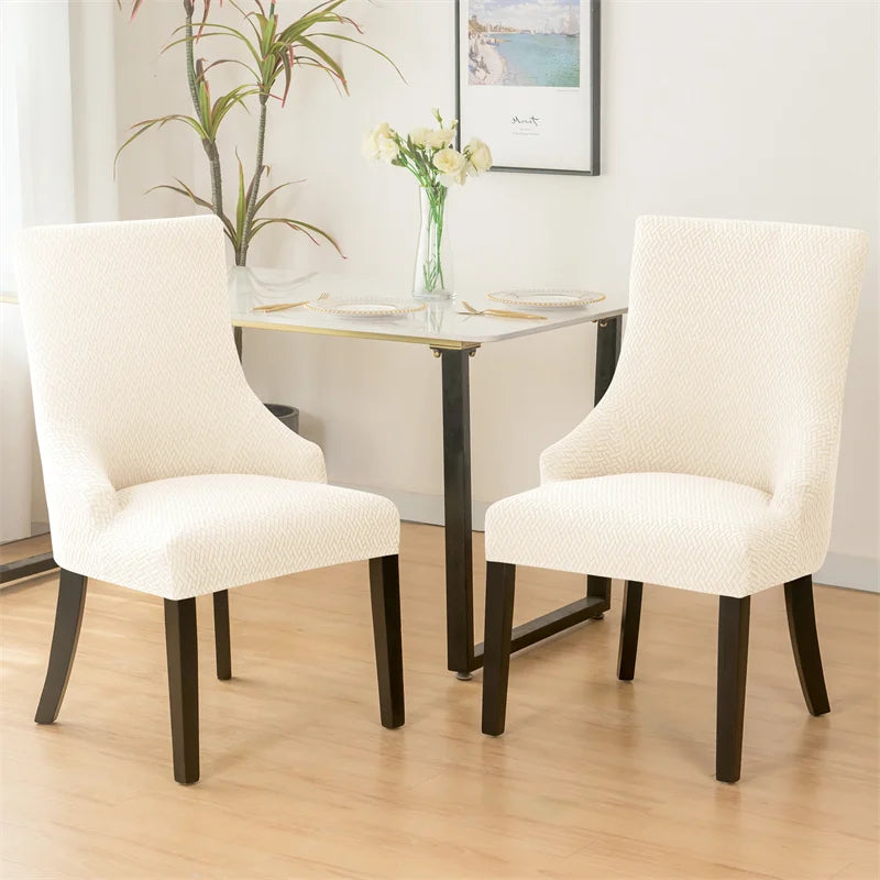 Yupartex Stretch Chair Cover - Jacquard Spandex Slipcover