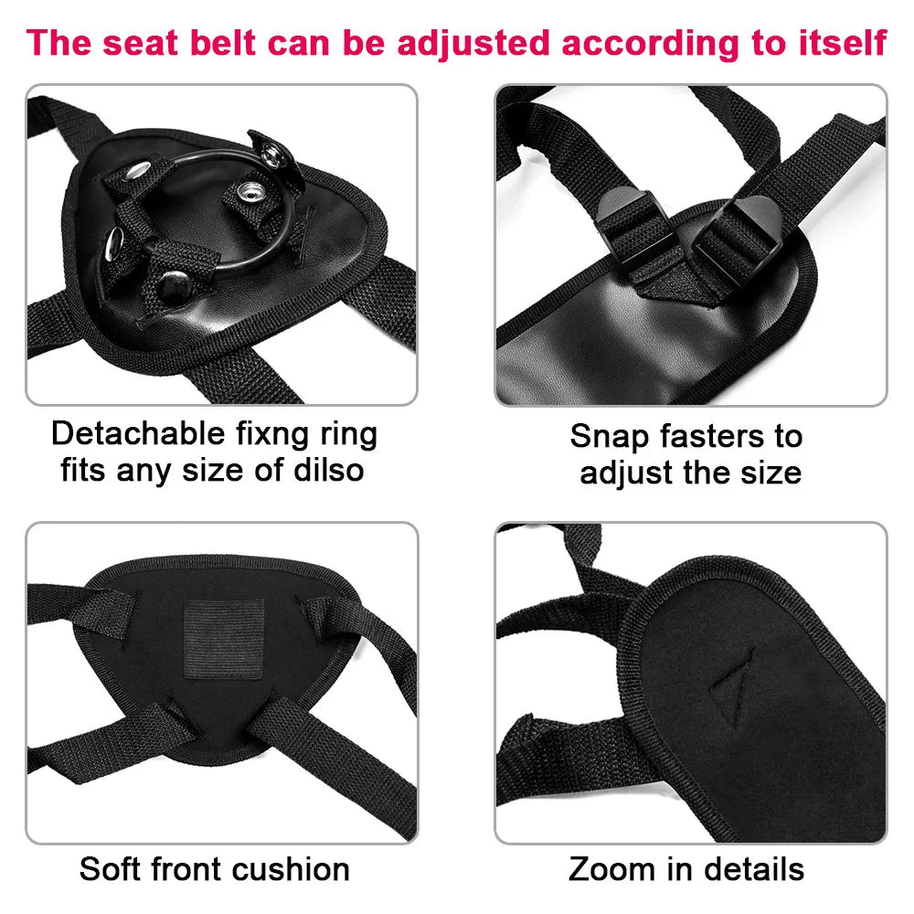 Realistic Silicone Strap-On with Suction Cup