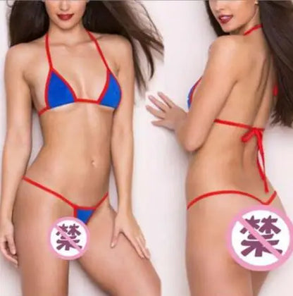 Sexy Lingerie 2 Piece Halter Neck Bikini Lingerie Set