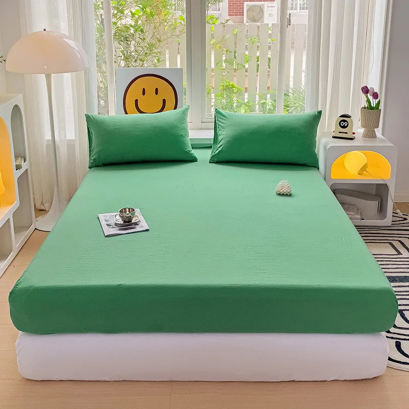 Luxury Washed Cotton Fitted Sheet