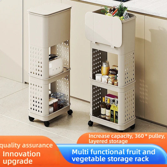3 Layers Durability Plastic Waste Container with Modern Look
