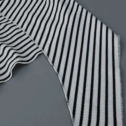 Linad Striped V-Neck Set