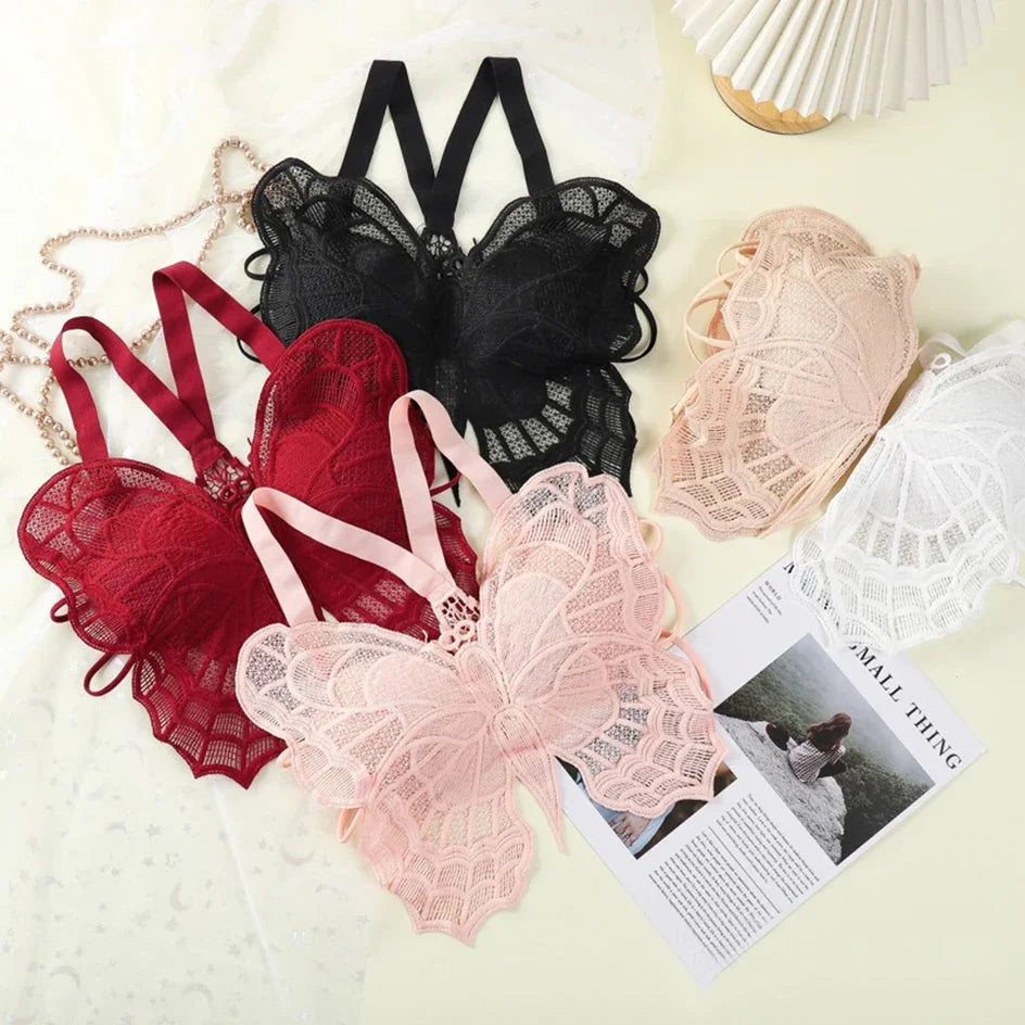 Sexy Butterfly Lace Bras For Women Backless