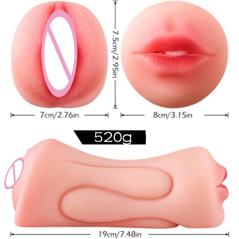 Dual-Entry Male Masturbator
