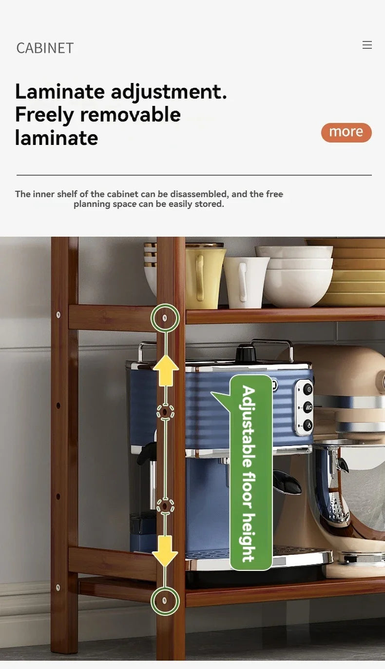 Modern Bamboo Sideboard - Dining Room Storage Furniture