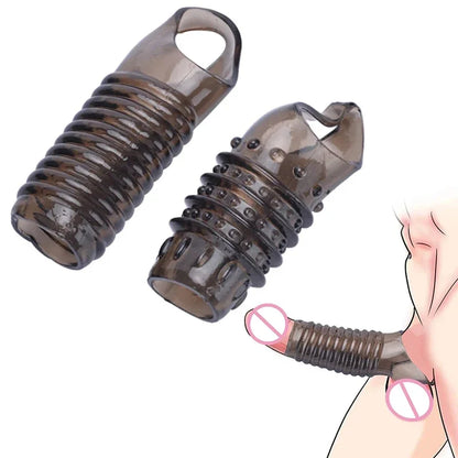 Lovers Penis Extension Ring Sleeve Reusable Penis