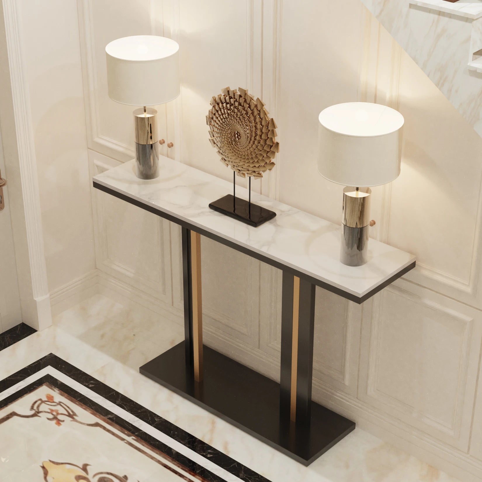 Modern Marble Console Table The Max Mall