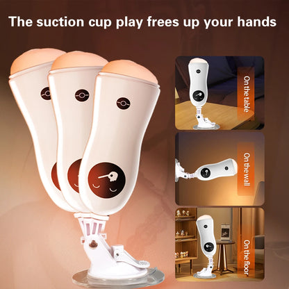 Male Masturbator With Suction Cup Adult Sex Toys