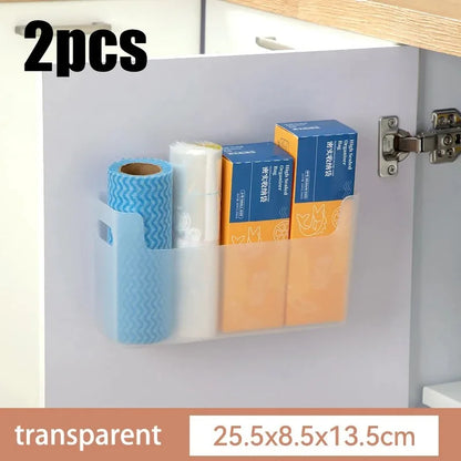 Kitchen cabinets are classified and organized into storage boxes for dishes