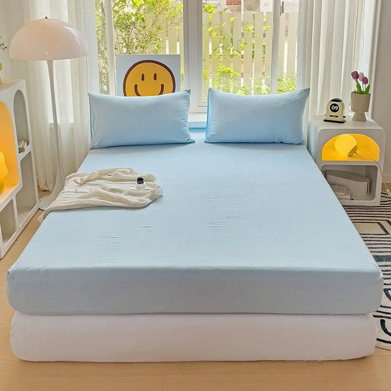 Luxury Washed Cotton Fitted Sheet