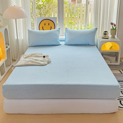 Luxury Washed Cotton Fitted Sheet