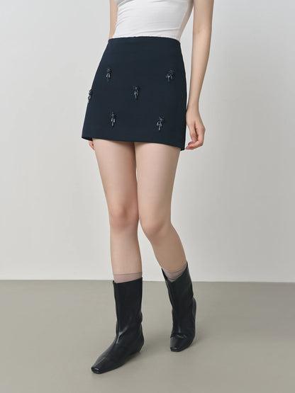 FANSILANEN Beaded Mini Dress - A-Line Casual