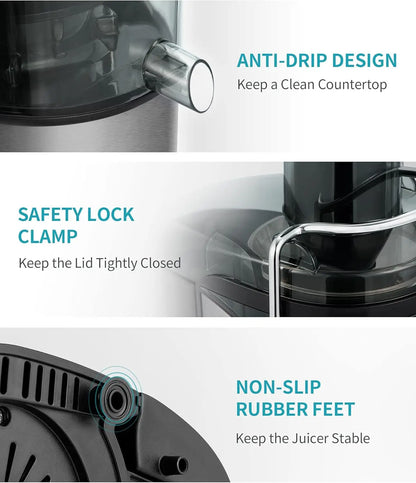 Dual Speeds Centrifugal Juice Maker for Fruits and Veggies