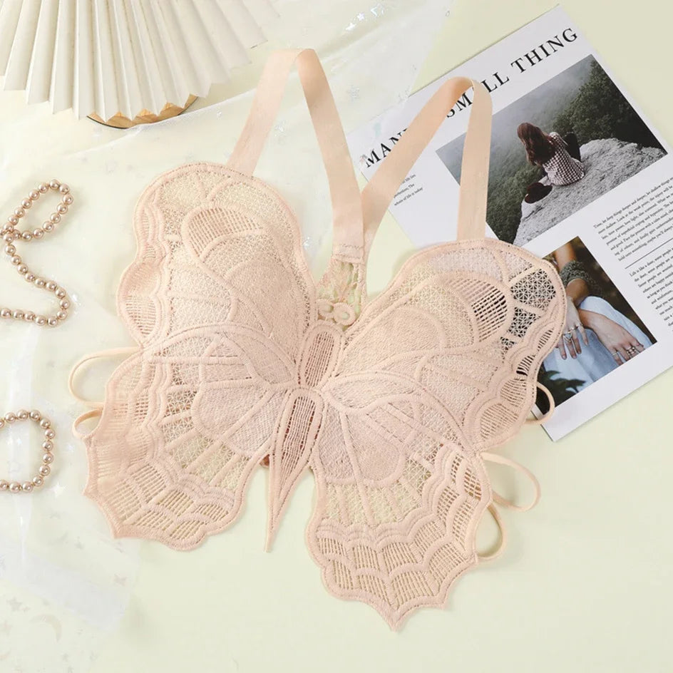 Sexy Butterfly Lace Bras For Women Backless