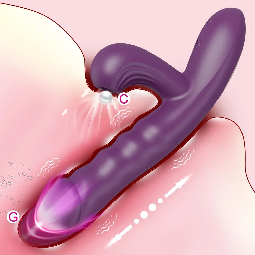 Powerful Thrusting Sucking Vibrator Female Sucker Clitoris Stimulator