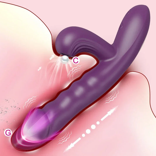 Powerful Thrusting Sucking Vibrator Female Sucker Clitoris Stimulator