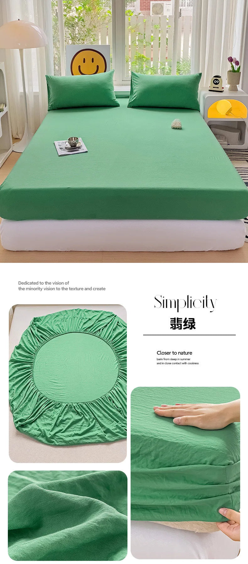 Luxury Washed Cotton Fitted Sheet