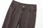 Tangada Women's Straight Denim Jeans - Mid Waist Tangada