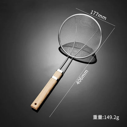 Multi Specification Stainless Steel Wooden Handle Mesh Colander