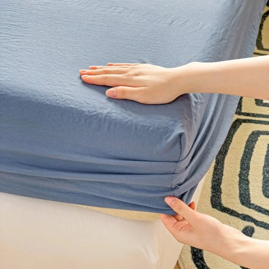 Luxury Washed Cotton Fitted Sheet