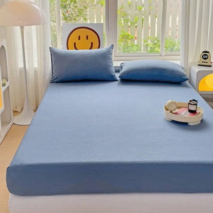 Luxury Washed Cotton Fitted Sheet