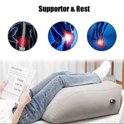 Inflatable Leg Pillow Wedge Pillow Knee Cushion For Travel