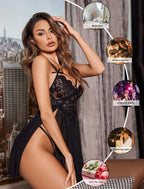 Elegant Lace Babydoll Nightgown