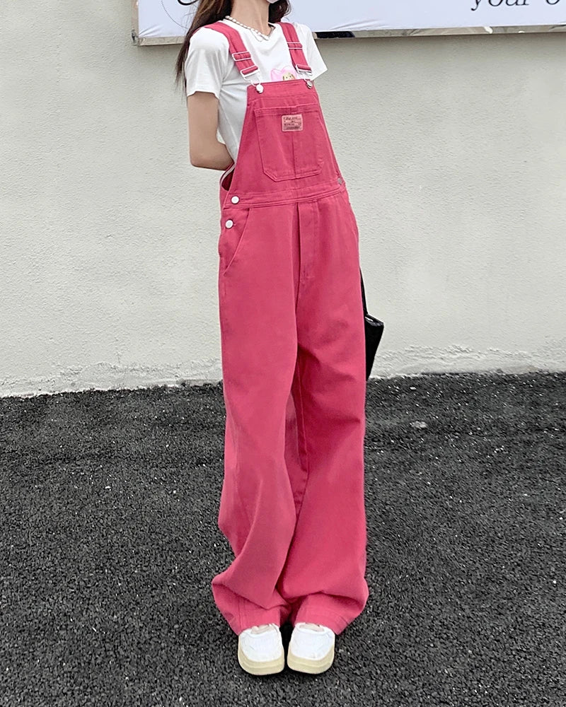 Rose Pink Straight Jeans