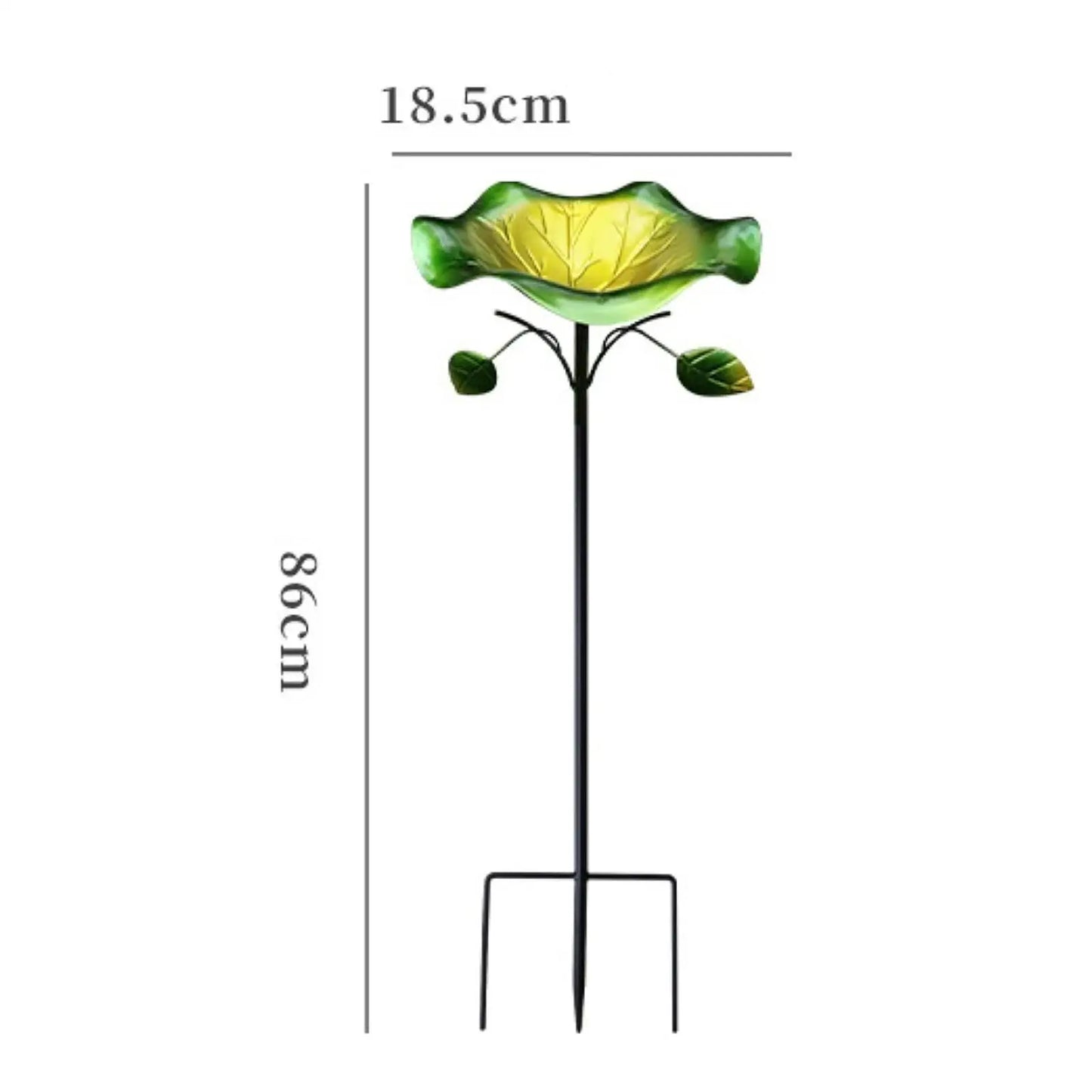 Metal Bird Bath - Vintage 5-Prong Base Iron Pedestal