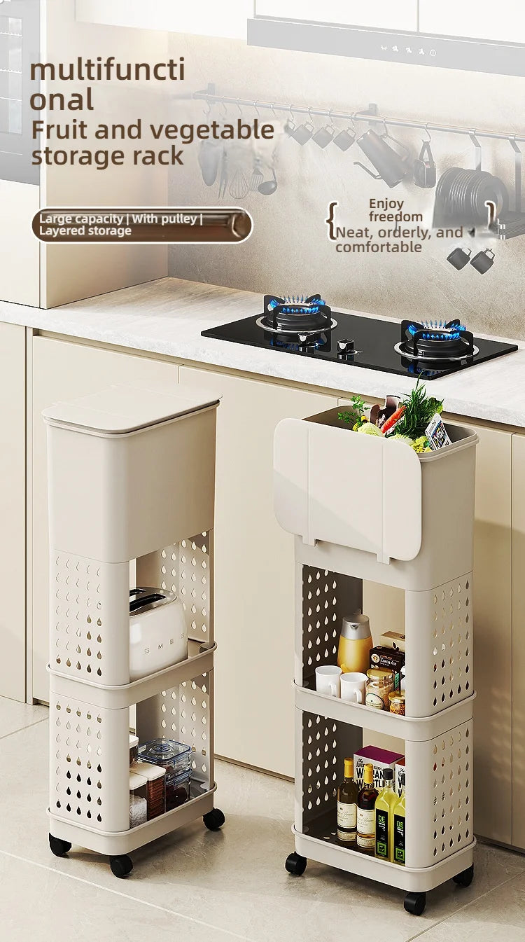 3 Layers Durability Plastic Waste Container with Modern Look