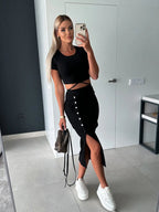 ELLGSSG Sexy Club Dress - Sheath Mid-Calf ELLGSSG